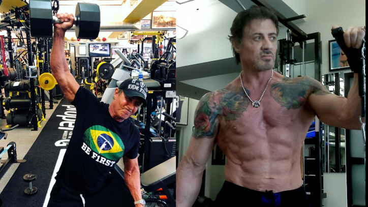 Sylvester Stallone Workout