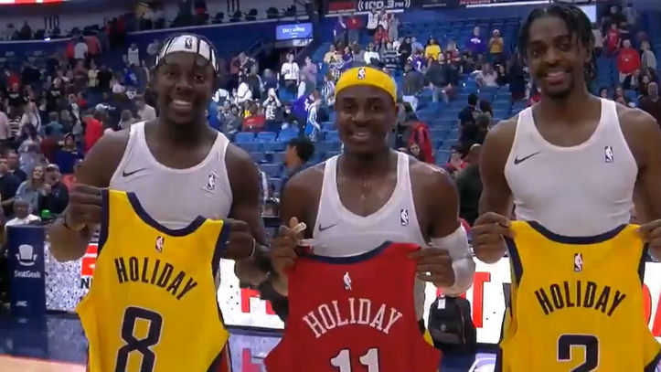 Una imagen para la historia: ¡El primer trío de hermanos en un mismo  partido de la NBA!