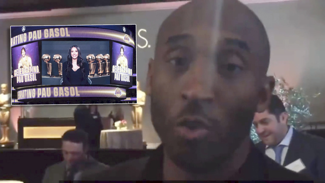 NBA: La emotiva retirada de la camiseta de los Lakers de Pau Gasol: al lado  de la de Kobe Bryant, emocionado