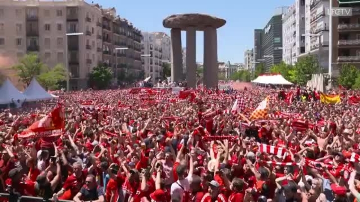 Liverpool fans' chant of 'You'll never walk heard Madrid in English