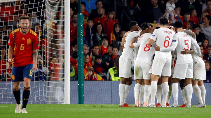España vs Inglaterra Kane la letra España UEFA League: