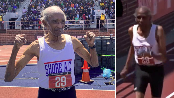 Atletismo: Un veterano de la Segunda Guerra Mundial bate el récord de 100  metros lisos... ¡con 100 años! | Marca