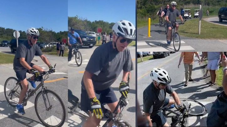Joe Biden Goes Viral For Falling Off His Bicycle Marca