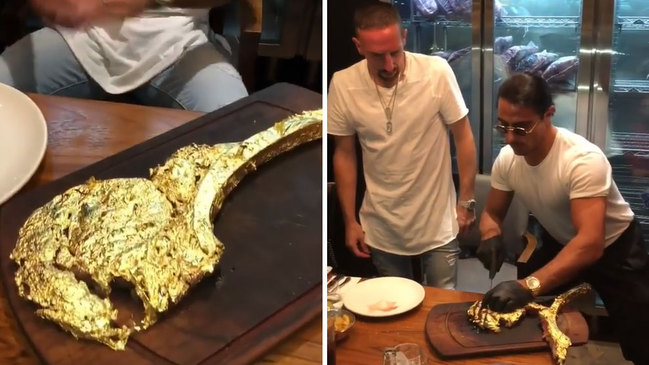Conor Mcgregor Dines On A 24k Gold Plated Steak That Costs 1 000 Dollars More Sports
