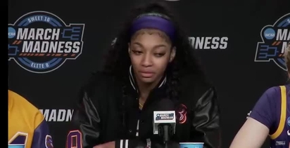 Teammates rush to defend Angel Reese after rare outburst of emotion as NCAA  career ends | Marca