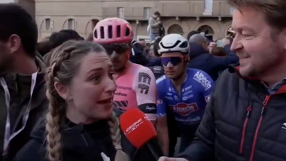 Ciclismo: Están haciendo un análisis post clásica... graban un enganchón ciclistas en directo!: "No hay respeto durante ni después de la carrera" | Marca