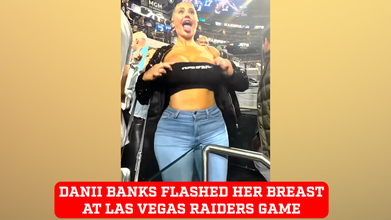Danii Banks flashed her breasts at Las Vegas Raiders game and is ...