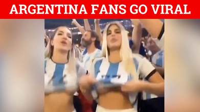 Argentina fans go viral for flashing breasts at Copa America final ...