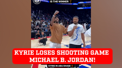 Kyrie Irving loses shooting competition to actor Michael B. Jordan
