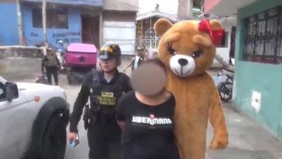 Oso policia top de peluche