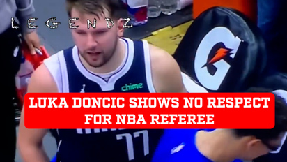 Luka Doncic shows no respect for NBA referee as fans starts
