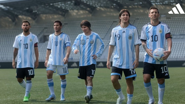 Adidas recrea un rondo con cinco de Messi: a algún argentino le daría un infarto... - MarcaTV