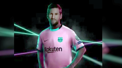 Camiseta Rosa Barcelona Messi