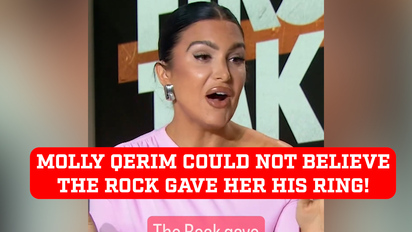 Molly Qerim could not believed The Rock gave her his ring during ESPN show