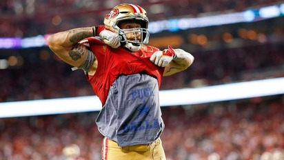 George Kittle podr a ser multado tras mostrar camiseta contra Cowboys con la leyenda