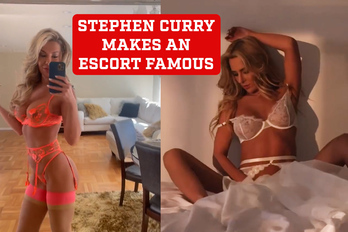 Woman in Stephen Curry's 'golf swing photo' goes viral for all the ...