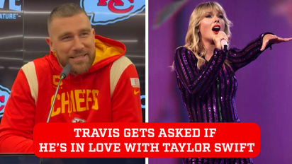 Travis Kelce gets asked if he's in love with Taylor Swift... and this was his response | Marca