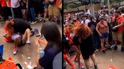 WATCH: Houston Astros fans break into a wild brawl during the