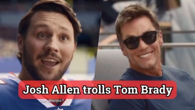Josh Allen trolls Tom Brady in funny commercial featuring retired NFL legends