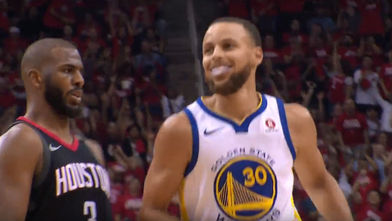 Chris Paul la toma con Stephen Curry triplazo top y vacile m ximo