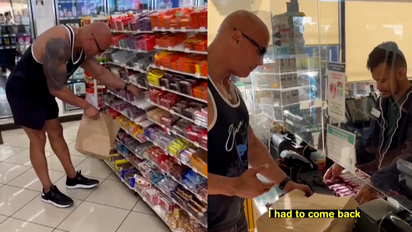 Dwayne 'the rock' Johnson buys every single Snickers bar at Hawaii