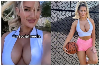 Paige Spiranac shares OnlyPaige photo in which she holds a golf ...