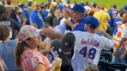 Fans brawl in stands during Chicago White Sox-Texas Rangers game