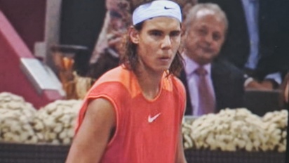 Nadal en el Mutua Madrid Open 2005. Su primer gesta en Espa a