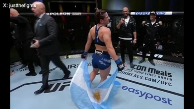 Ailín Perez celebra su victoria en UFC con twerking y OnlyFans ...