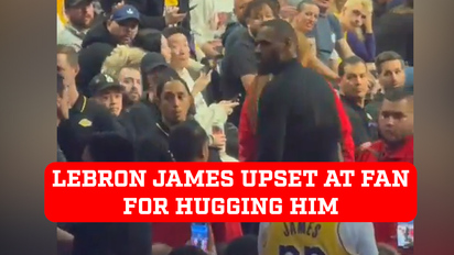 Lebron james with on sale fans