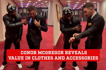 Conor McGregor reveals the value of wealth he carries in his clothes and  accessories
