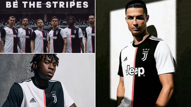 Juventus unveil controversial new home shirt without their iconic stripes