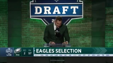 Philadelphia Eagles pick Stanford WR JJ Arcega-Whiteside at No. 57