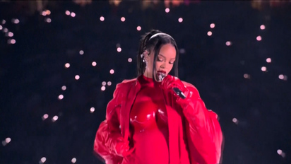 Rihanna red shoes outlet