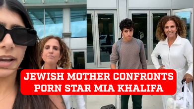 Meya Khalifa Mom And Son - Jewish mother confronts porn star Mia Khalifa in front of her son - MARCA  TV English