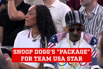 Snoop Dogg gives a small "package" to Team USA basketball star ahead of  crucial game