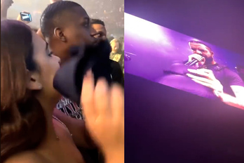 Drake fan throws a 42H Bra on Stage in DC, breaking Tour Record