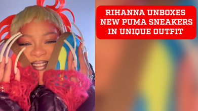 Rihanna unboxes the new Fenty Puma sneakers with awesome new detailing